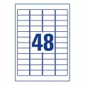 Этикетки Avery Zweckform суперстойкие пленочные, 45.7x21.2 мм {L7911-10} (48 шт на листе A4, 10 листов)