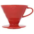 Воронка HARIO керамическая для приготовления кофе, цвет красный VDC-02R