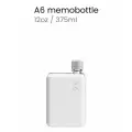 Бутылка с силиконовым чехлом Memobottle A6, серый