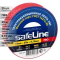 (25 шт.) Изолента ПВХ красная 19мм 25м Safeline