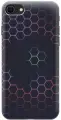 Силиконовый чехол на Apple iPhone SE (2022) / SE (2020) / 8 / 7 / Эпл Айфон СЕ 2022 / СЕ 2020 / 8 / 7 с рисунком Светящиеся соты