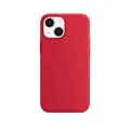 Чехол силиконовый Магсейф для iPhone 13 Red с анимацией NFC, Silicone case Магсейф для айфон 13 - Красный
