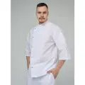 Китель поварской мужской вилан, белый, размер 64-66, рост 182-188, ткань Тиси