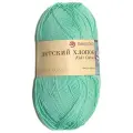 Пряжа Пехорка Детский хлопок, 1 % хлопок, 100 г, 330 м, 5 шт., 411 мята