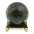 Шар из нефрита 10 см на подставке 123524