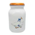 Банка для хранения сыпучих продуктов с деревянной крышкой 1 л. , 1 шт, Thun Гуси