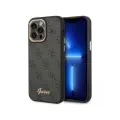 Чехол Guess PU 4G Script metal logo Hard для iPhone 14 Pro Max, цвет Черный (GUHCP14XHG4SHK)