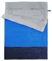 Двойной спальный мешок осень-зима, для кемпинга и туризма, 2,8 кг, 190+30см х 145см - серый с синим