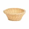 Корзина плетеная для хлеба, полипроп, диаметр 19, высота 7см, бежев.