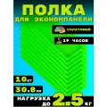 Полка для экономпанели 10шт 30х8см Салатовый