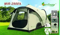 12-Х местная палатка С тамбуром С 3 входами MIR-2908X/ Размеры: Д450*Ш510*В250CM