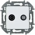Розетка двойная телевизионная Legrand Inspiria одиночная TV+SAT. Белая