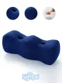Подушка ортопедическая для ног и колен с эффектом памяти для сна, синяя