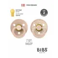 Набор 2 шт. Соска пустышка BIBS латексная классическая Studio Colour Jasmine - Blush Mix, 6+ месяцев