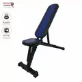 Скамья силовая Receive Power цельносварная для жима (свыше 350кг) сине-черная обивка