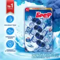 Туалетный блок Бреф Цветная вода с хлор -компонентом, средство для туалета , 4 блока (200 г)