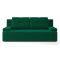 Диван-кровать, раскладной PUSHE Лиссабон New, микровелюр, зеленый Camaro 99