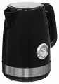 Электрический, черный чайник Oursson KE1716P/BL, мощность 2200W, встроенный термометр, объем 1.7 л, контроллер STRIX