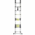 Лестница-стремянка телескопическая алюм. бытовая 3.1+3.1м (10+10 ступ.) Forsage F-UP310-M