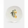 Тарелка обеденная, 26 см, фарфор P, белая, Лимоны, Lemon branch