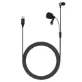 Микрофон петличный проводной JMARY MC-R6, Type-C, 3 метра, Черный