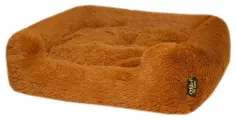 Лежанка для кошек и собак Pride меховая, цвет ореховый размер 60х50
