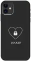 Силиконовый чехол на Apple iPhone 11 / Эпл Айфон 11 с рисунком Locked W Soft Touch черный