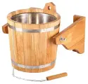 Обливное устройство WoodSon 12 л из дуба, с нержавеющей вставкой