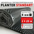 Профилированная мембрана PLANTER STANDARD (2х20 м) шип 8 мм 500 г/м2