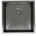 Стальная кухонная мойка Reflexion Como RX2044BL, оружейная сталь