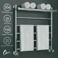 Полотенцесушитель водяной Onix Classic Plus Pro Лесенка 700x800 полный комплект