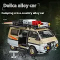 1:24 Mitsubishi Delica Off Road MPV Модель автомобиля из сплава металла, литая под давлением
