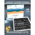 Головоломки металлические набор 40 штук/ Развивающая игра