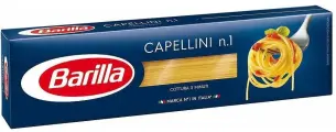 Упаковка 24 штуки Спагетти №1 Barilla Капеллини 450г