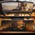 Игровой коврик для мыши DigitalRazor Fallout Red 900x400x4mm, красный, чёрный