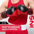 Перчатки боксерские INSANE MONTU IN23-BG500, ПУ, красный, 12 oz