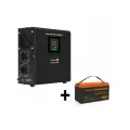 Комплект ИБП ExeGate FineSine SX-500. LCD. AVR.2SH + батарея ExeGate HRL 12-100 (12В, 100Ач) 1шт EX296509RUS