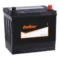 Аккумулятор автомобильный DELKOR 75D23L (6CT-65) 65 Ач, пуск. ток 570 А, обрат. полярность, 232х173х225, SMF