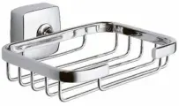 Мыльница для ванной Fixsen Kvadro FX-61309 с держателем, хром