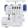 Оверлок Brother 2104D с дифференциалом , белый, с современной подсветкой, скорость до 1300 ст/мин.