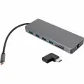 Док-станция Vcom CU4706 13 in 1 Type C - HDMI*2+DP +USB3.0*3+TYPE C+USB2.0+RJ45+SD2.0+TF2.0+PD+DC 3.5mm