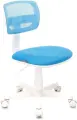 Кресло детское Бюрократ CH-W299/LB/TW-55 голубой/белый, сетка/ткань, без подлокотников