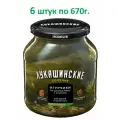 Огурцы Лукашинские - соленые огурцы по-домашнему, 6 банок по 670 грамм