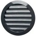 Решетка вентиляционная круглая D160 мм RAL7016 антрацитово-серый глянцевый