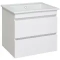 Тумба под раковину Runo Манхэттен 65 00-00001046 Белая МДФ / ЛДСП белый с ящиками Россия
