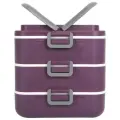 Bekker Термоконтейнер тройной BK-4374/BK-4375, 15.5x18.5 см, фиолетовый, 3 шт.