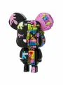 Конструктор JAKI CyberPunk Bearbrick, 546 элементов, черный матовый