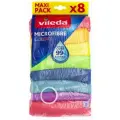 Салфетка из микрофибры Vileda Colors 8 шт. 1 шт. разноцветный 30 см