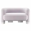 Диван PECOLA, двухместный, 1420х780х770, эмаль белая сиреневый