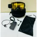 Горнолыжная маска Gravitero, с подогревом, сферическая линза, желтая